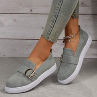 Women's Solid Color Casual Flat Shoes 83752396C
