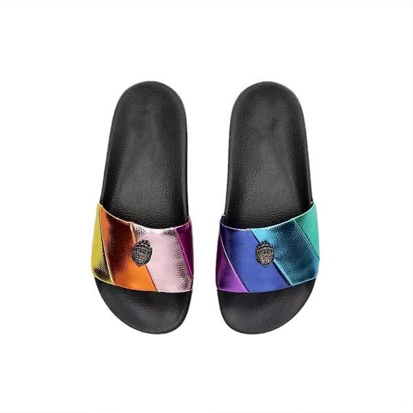 Women's One-Shaped Mosaic Multicolored Eagle Decorative Slippers 24203063C