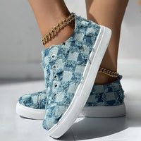 Women's Flat Slip-On Fashion Denim Casual Shoes 71390010C