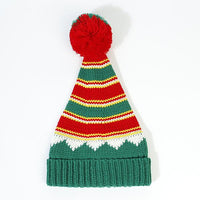 Women's Fashionable Fur Ball Knitted Christmas Hat 11862340S
