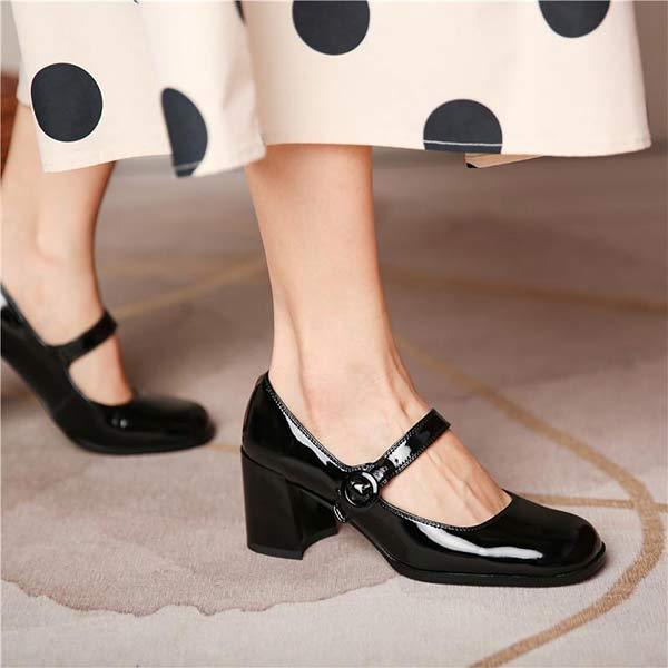 Women'S Chunky Heel Mary Jane Shoes 97630530