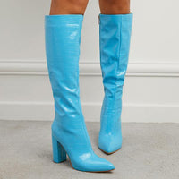 Women's Pointed Toe High Heel Side Zip Booties 96536422C