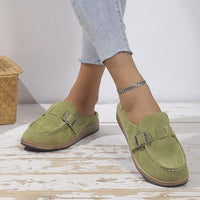 Women's Candy-Colored Hollow-Out Flat Loafers 01073970C