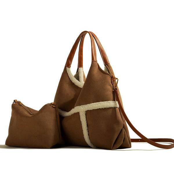 Retro Fashion Large-Capacity Portable Crossbody Bag 16075874S