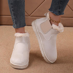 Women's Casual Plush Fashion Slip-On Snow Boots 33968582S
