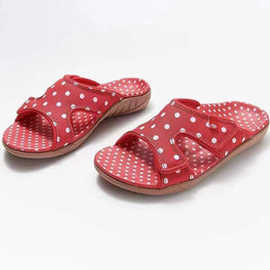 Women's One-Strap Polka Dot Open-Toe Casual Slide Sandals 80396305C