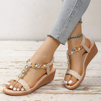Women's Bohemian Wedge Sandals 50059253C