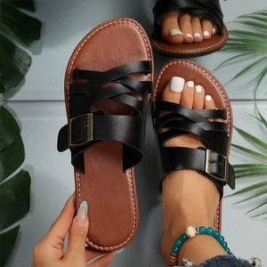 Women's Toe-Ring Flat Sandals 98469622C