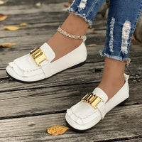 Women's Retro Loafers Slip-on Casual Beanie Shoes 09654288S