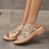 Women's Casual Hollow Mesh Wedge Sandals 14551417S