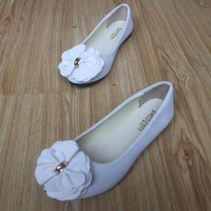 Women's Casual Suede Flower Pointed Toe Flats 99112464S
