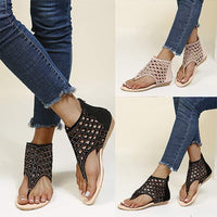 Women'S Thong Cutout Flat Sandals 47124514C