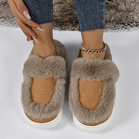 Women's Casual Thick-Soled Plush Warm Cotton Slippers 48041495S