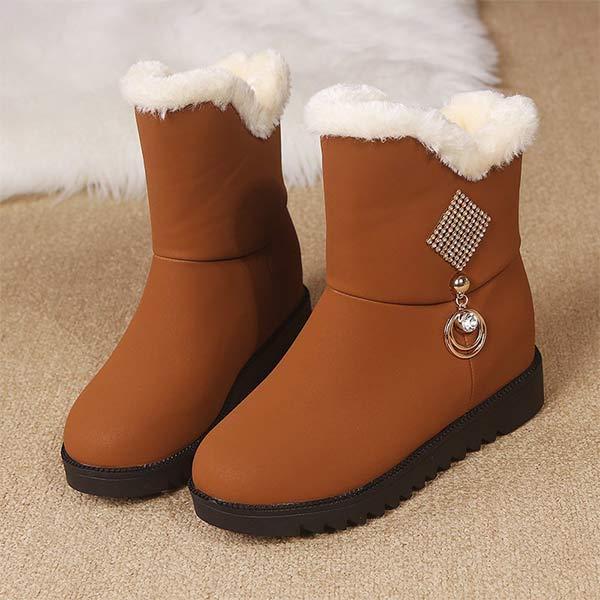 Women's Fleece-Lined Cozy Snow Boots 91119889C