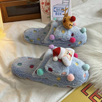 Women's Cute Christmas Atmosphere Cotton Slippers 17498125S