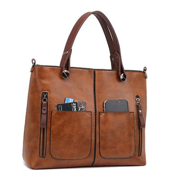 Women's Fashionable Retro Large Capacity Shoulder Bag 12075802S