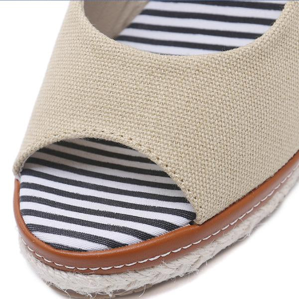 Women's Casual Strap Fish Mouth Wedge Roman Sandals 22664782S
