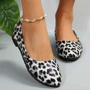 Women's Fashionable Leopard Print Casual Flats 27752527S