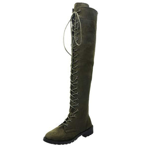 Women's Flat Over-the-Knee Martin Boots 03833225C