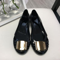 Women's Casual Metal Decorated Hollow Flat Jelly Shoes 41099491S