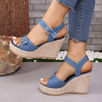 Womens' Slope Heel Sandals 06381445C