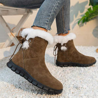 Women's Short Plush Snow Boots 57582751C