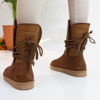 Women's Casual Strappy Mid-calf Warm Snow Boots 91821647S