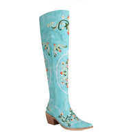 Women's Vintage Embroidered Over the Knee Boots 03427308S
