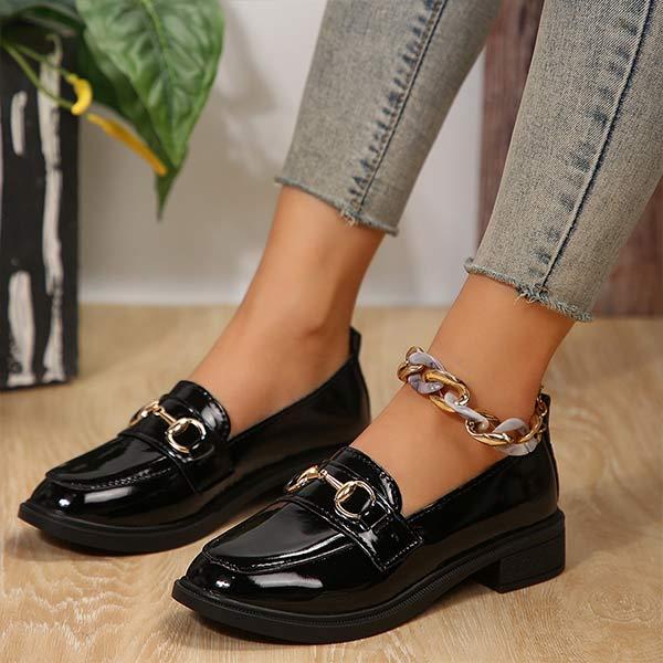 Women's Loafers with Chain Detail 90304851C