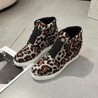 Women's Casual Leopard Wedge Platform Shoes 22786243S