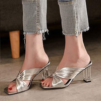 Women's Sexy Crystal Heel High Heel Sandals 60478639C