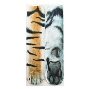 Adult 3D Cat and Dog Animal Foot Print Socks 34891102S