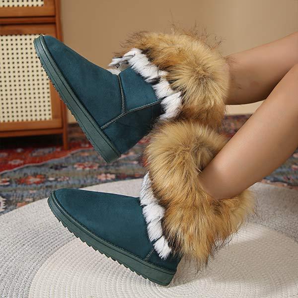 Women's Faux Fur Lined Winter Snow Boots 86432595C