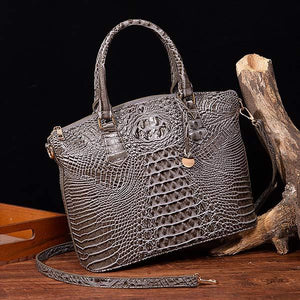 Vintage Crocodile Pattern Handbag & Crossbody Bag 83609363C