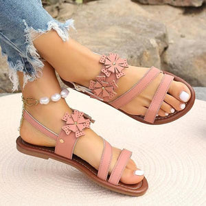 Women's Fashion Flat Floral Beach Sandals 06567743S
