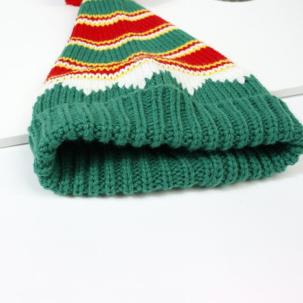 Women's Fashionable Fur Ball Knitted Christmas Hat 11862340S
