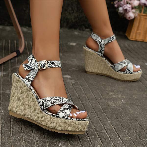Women's Jute-Wrapped Wedge Sandals 20711643C