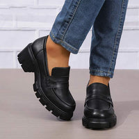 Women's Fashion Chunky Heel Loafers 64528302C