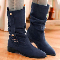 Women's High Elastic Frosted Fashion Boots 69420022C