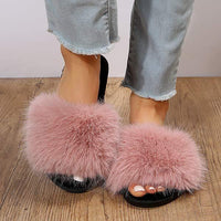Women's Lightweight Comfortable Fur Slippers 89872866C