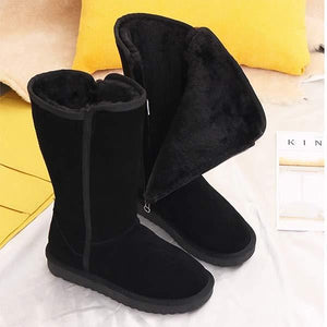 Women's Inner Zipper Fleece-Lined and Insulated Snow Boots 61507452C