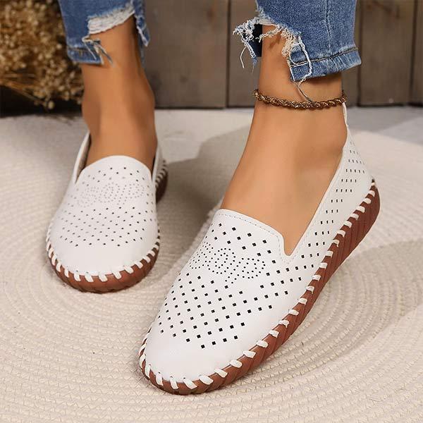 Women's Breathable Hollow Out Casual Flats 23795726C