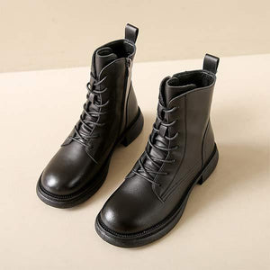 Women's Chunky Heel Vintage Martin Boots 10228127C