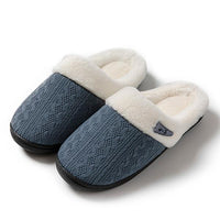 Women's Warm Flat Non-Slip Soft Soled Cotton Slippers 39701604S