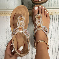 Women's Fashion Rhinestone Thong Sandals 65226206C