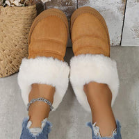 Women's Large Plush Solid Color Warm Cotton Shoes 32800659C
