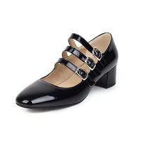 Women'S Shallow Cut Mary Jane Shoes With Buckle 40813887C