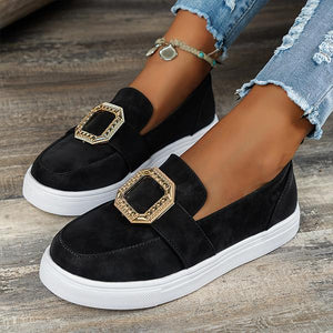 Women's Fashionable Metal Decorated Thick Sole Casual Shoes 96288682S