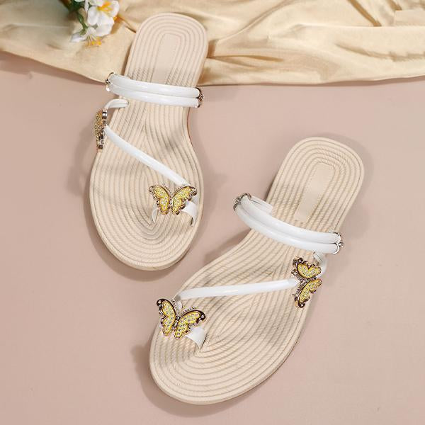 Women's Elegant Butterfly Beach Flip Flops 58510726C