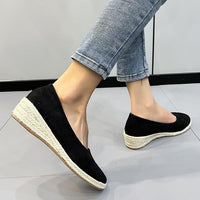 Women's Casual Shallow Wedge Slip-On Espadrilles 30664947S